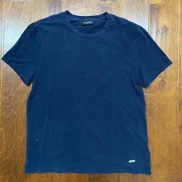 Bruun & Stengade Basic Fit Black Crewneck T-Shirt Men's Size XL - Picture 2 of 8